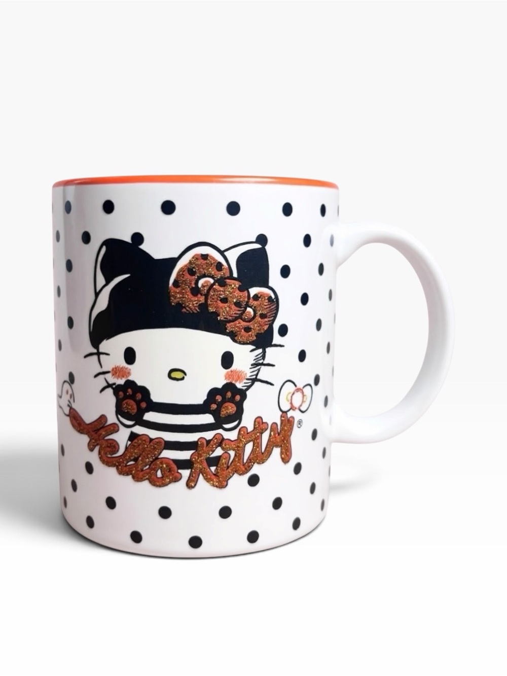 Sanrio Hello Kitty Halloween Polka Dot Glitter Mug – 20 oz